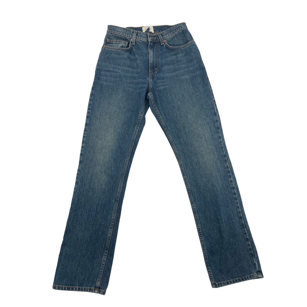 DOEN High Rise Straight Leg Jeans 25 Blue Good Organic Cotton - Picture 2 of 7